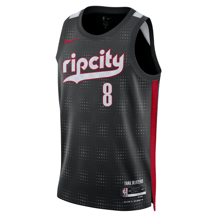 Nike Deni Avdija NBA Swingman Peak Plaid 24-25 City Edition Jersey