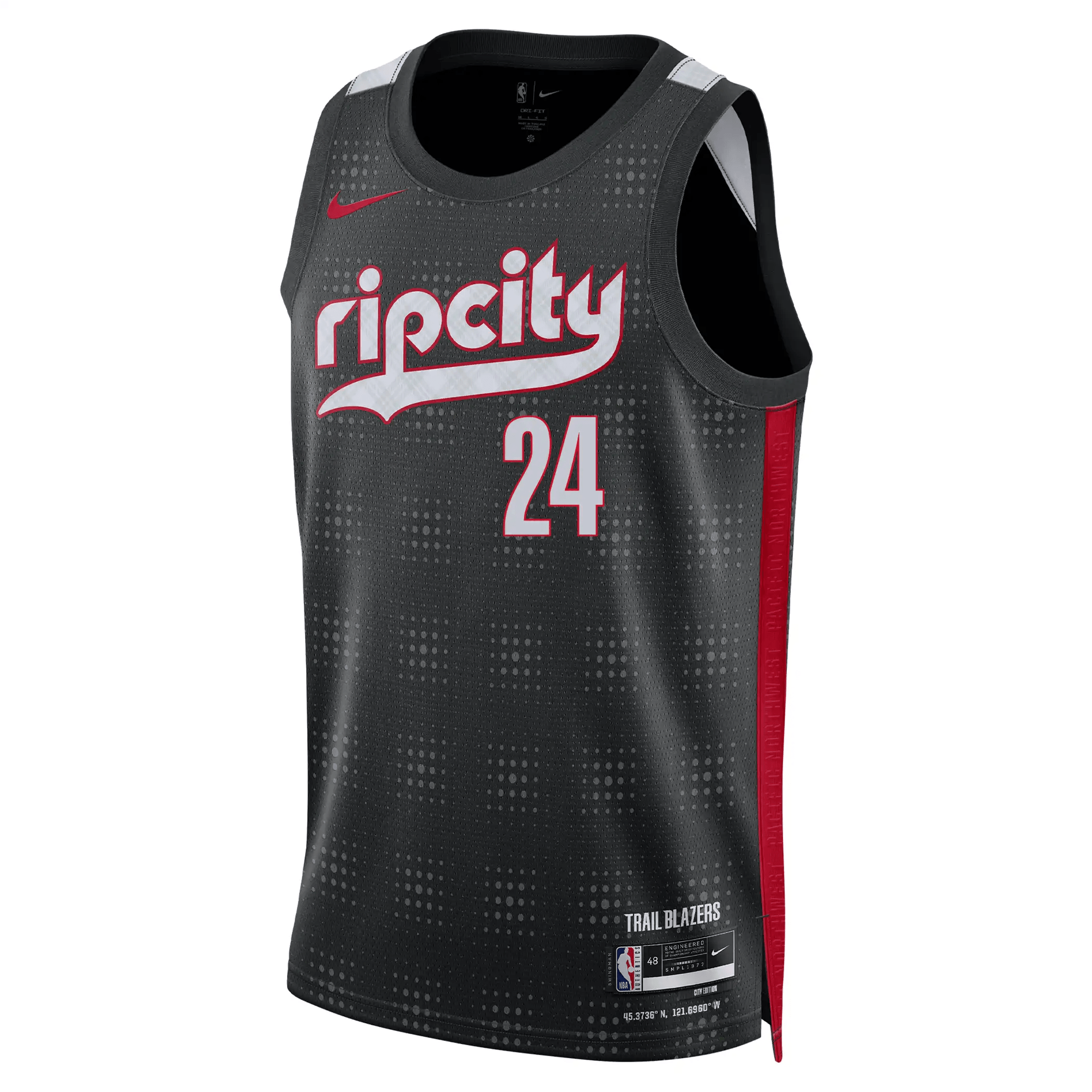 Nike Kris Murray NBA Swingman Peak Plaid 24-25 City Edition Jersey