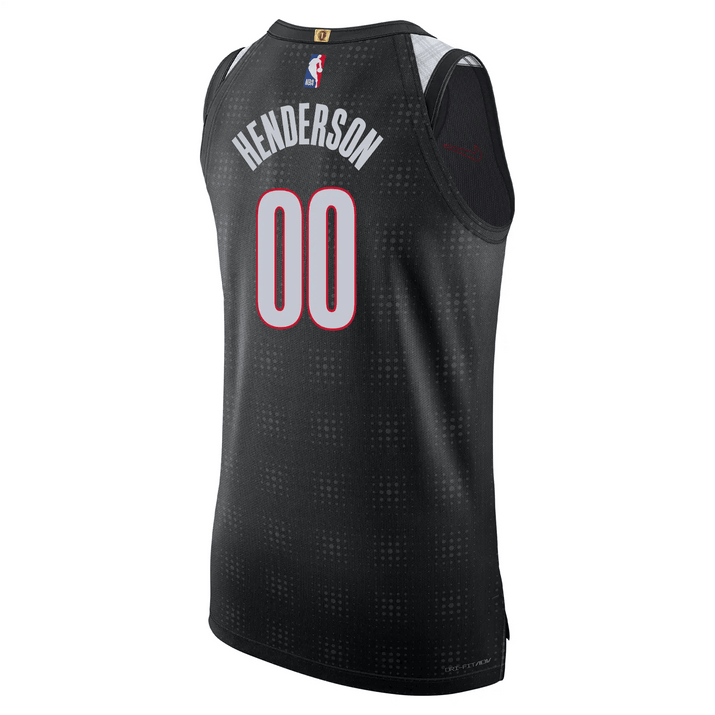 Nike Scoot Henderson NBA Authentic Peak Plaid 24-25 City Edition Jersey