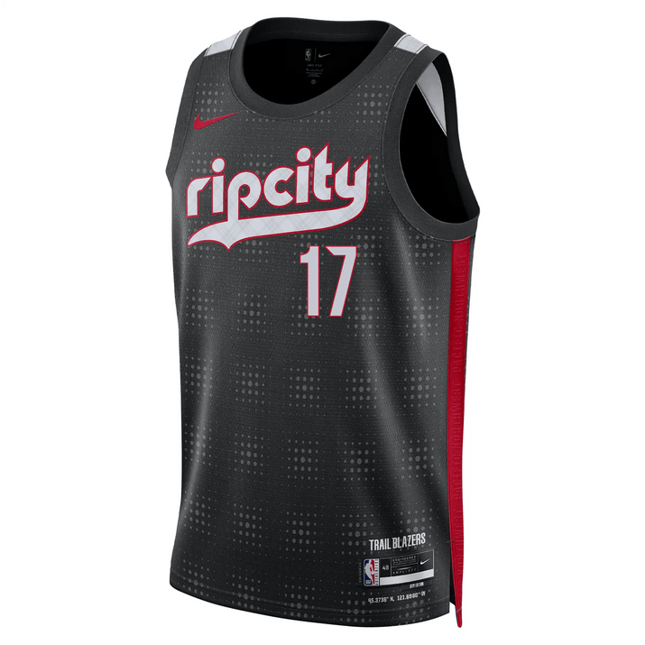 Nike Shaedon Sharpe NBA Swingman Peak Plaid 24-25 City Edition Jersey