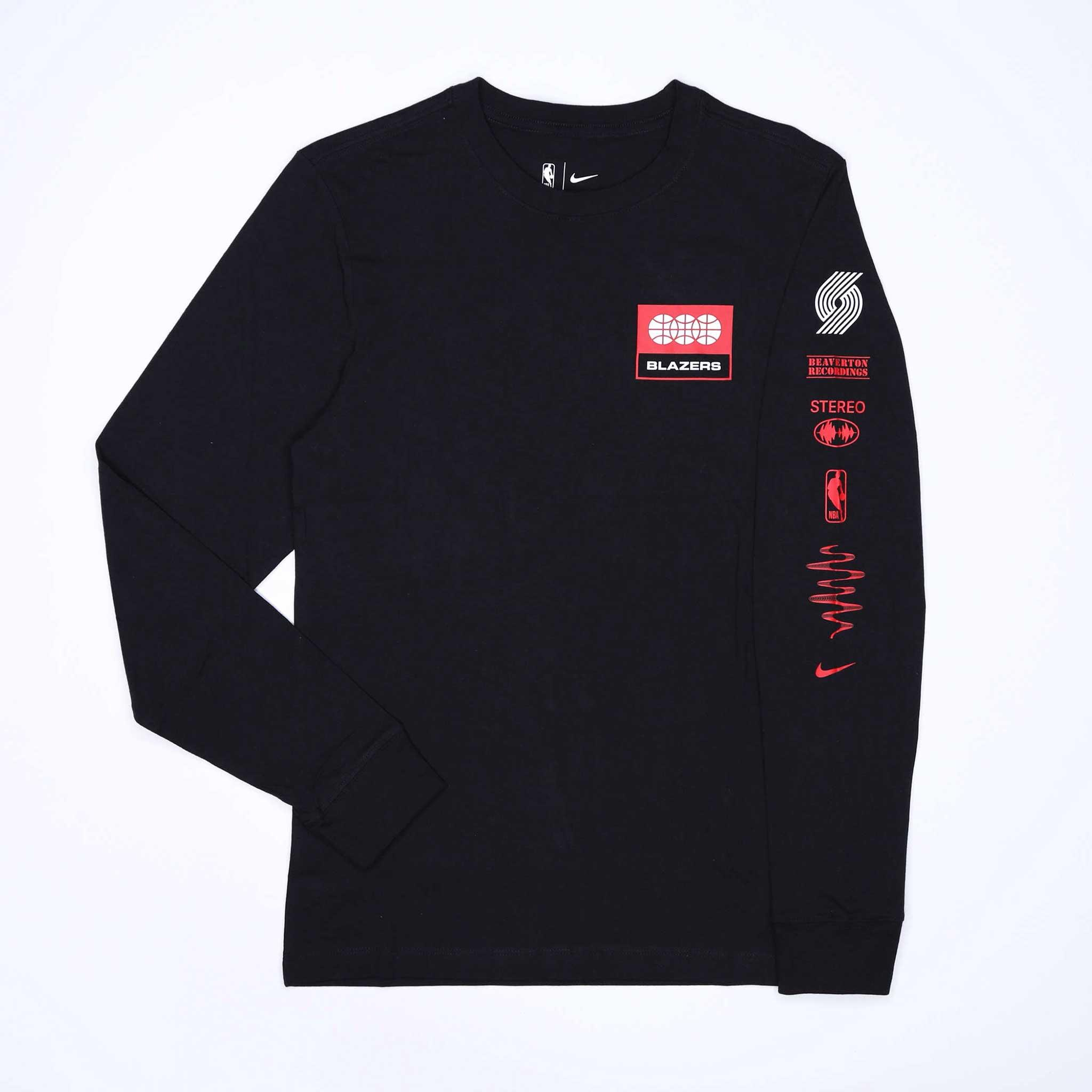 Nike Swoosh Records Long Sleeve Black Tee