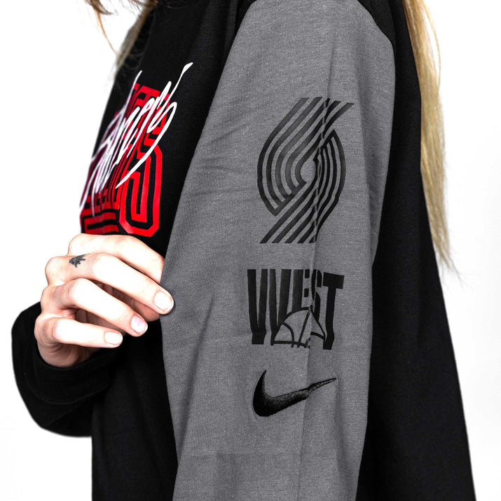 Nike Women's Long Sleeved Black T-shirt