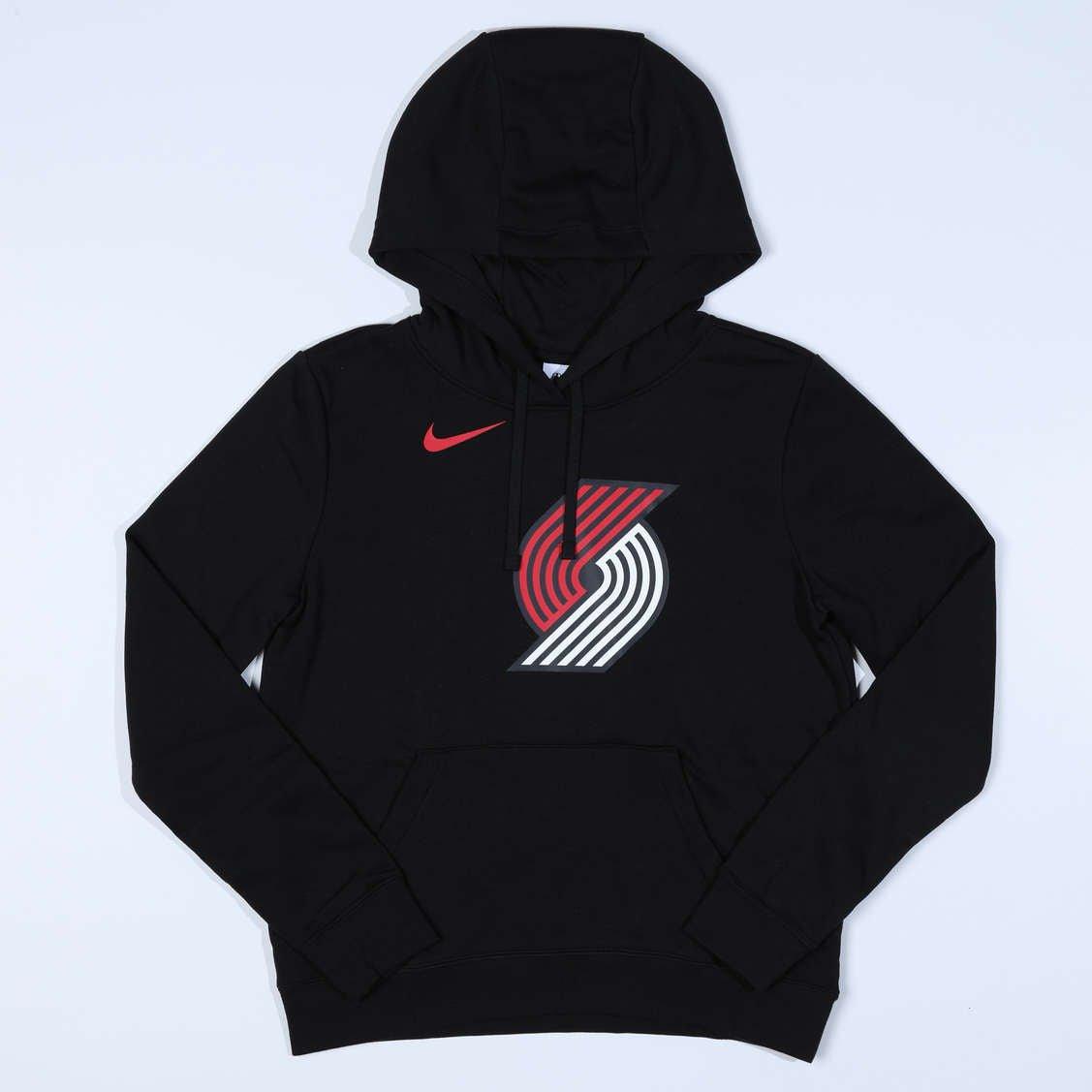 Nike Women's Pinwheel Logo Club Black Hoodie