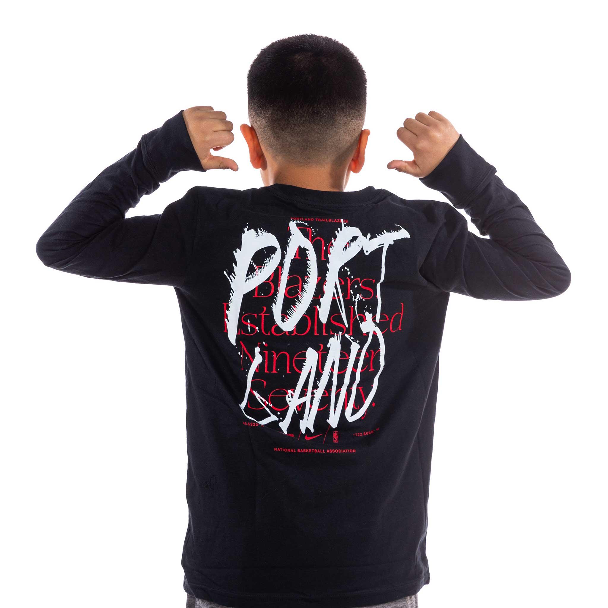 Nike Youth Courtside Max Black Long Sleeve