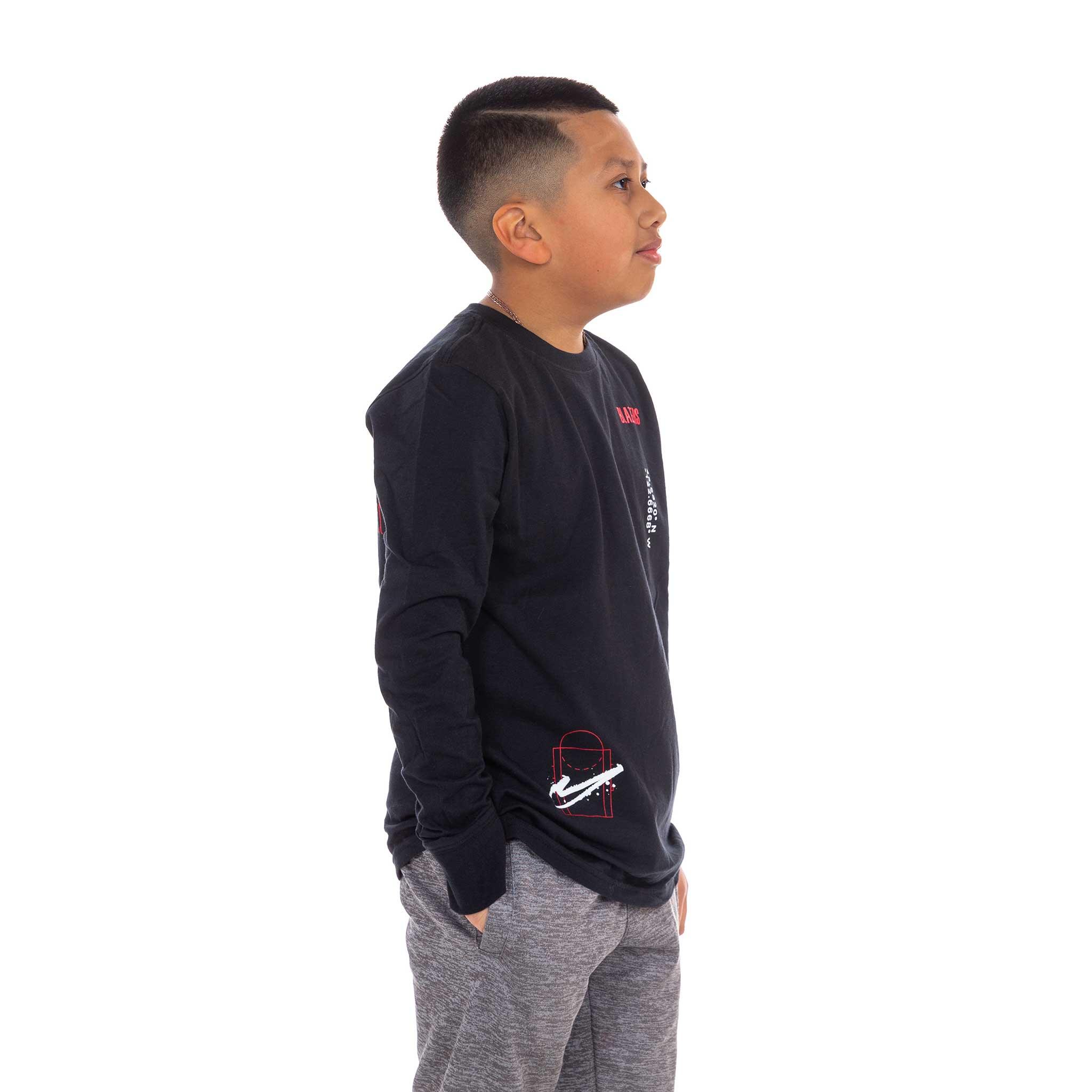 Nike Youth Courtside Max Black Long Sleeve