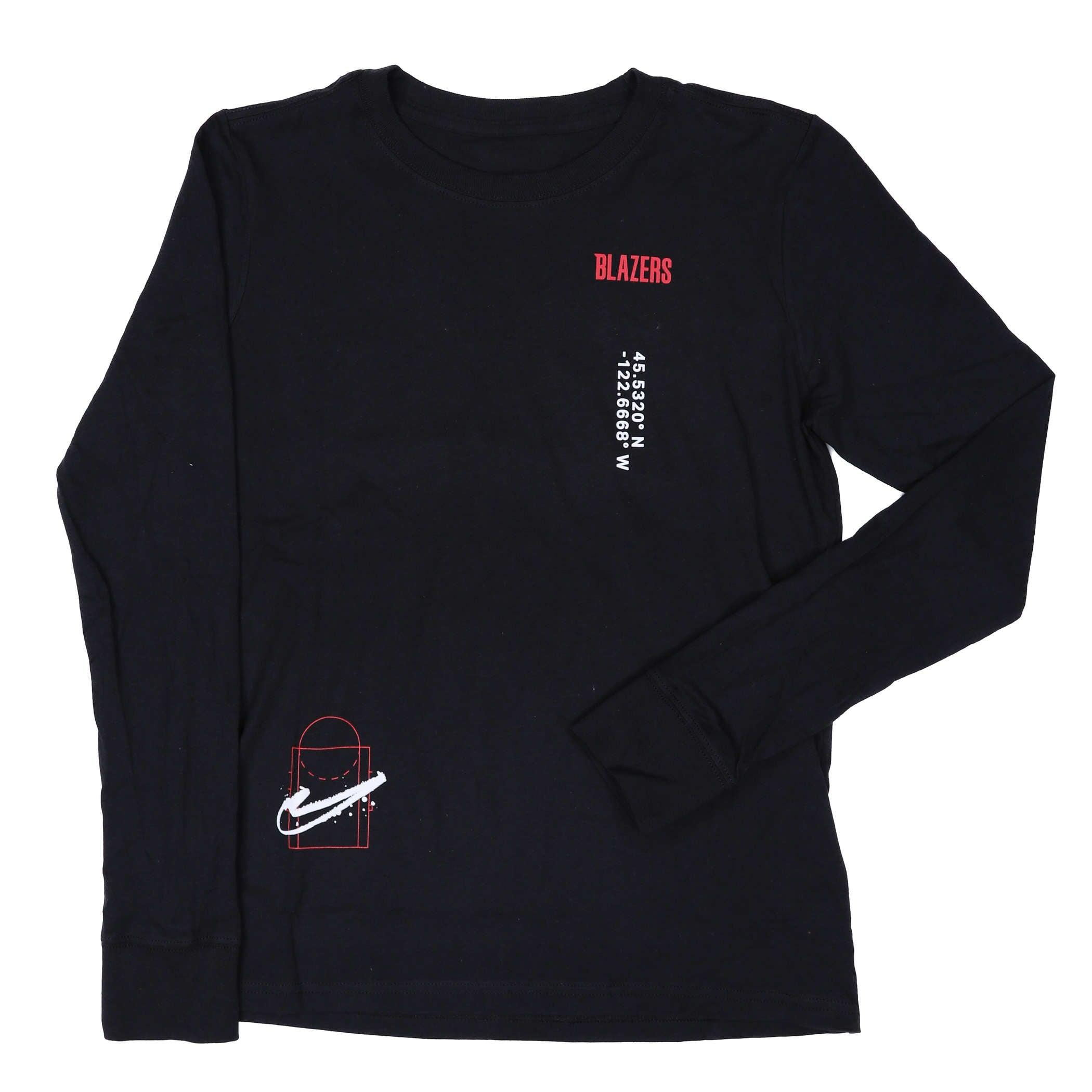 Nike Youth Courtside Max Black Long Sleeve