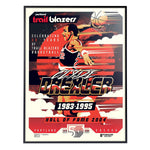 Phenom Gallery Portland Trail Blazers 50th Anniversary Clyde Drexler Deluxe Framed Serigraph