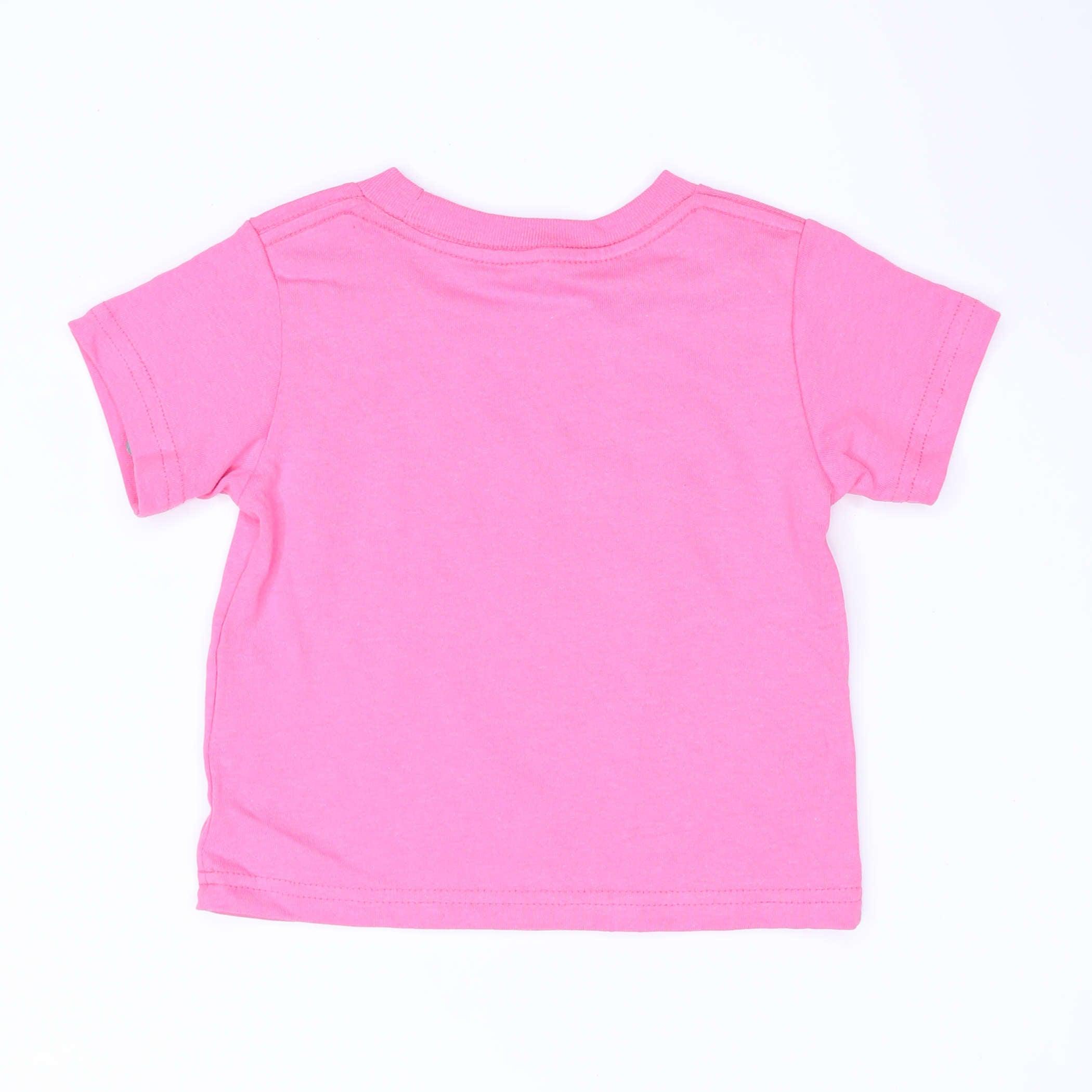 Pink Girl Toddler Sporty Stripes Tee