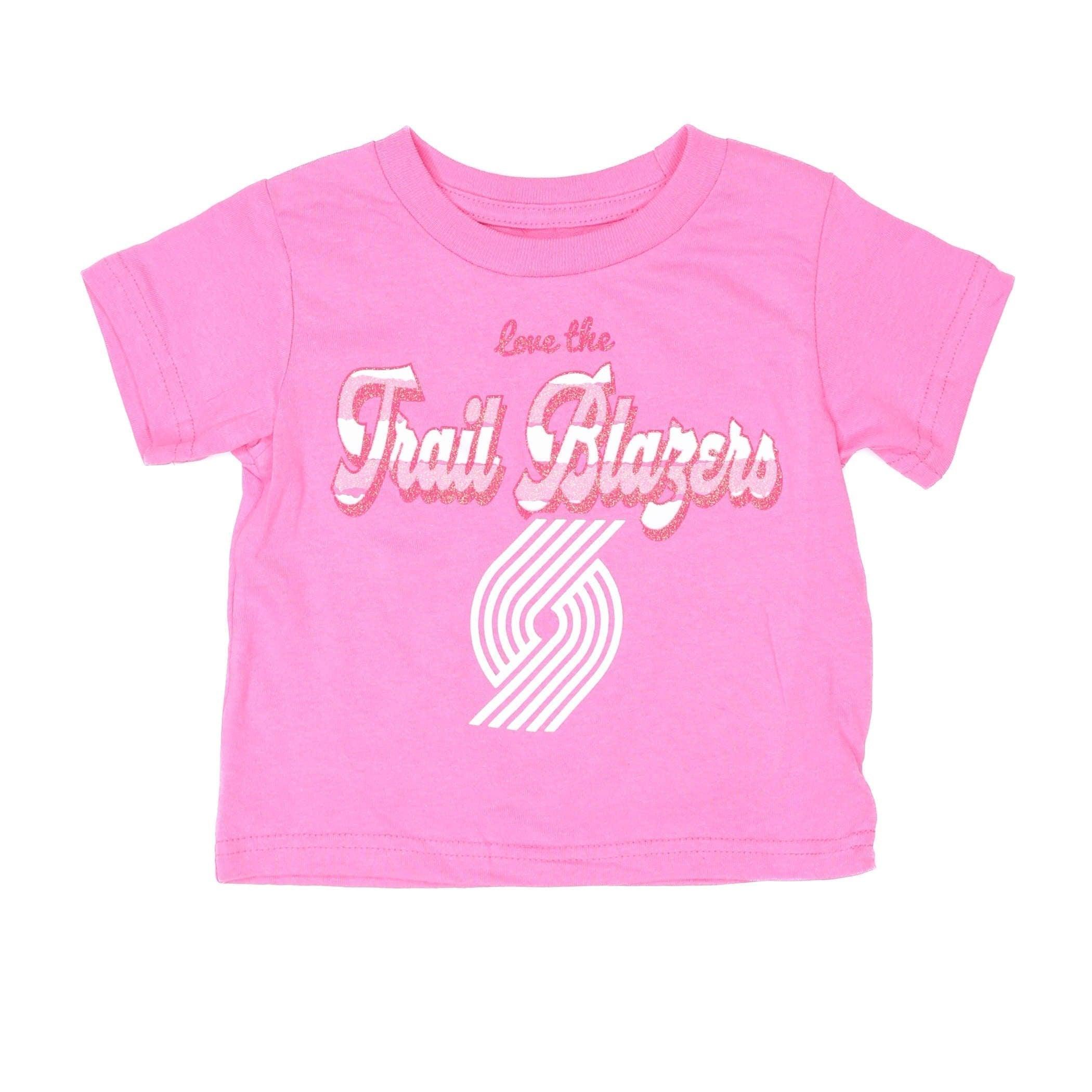 Pink Girl Toddler Sporty Stripes Tee