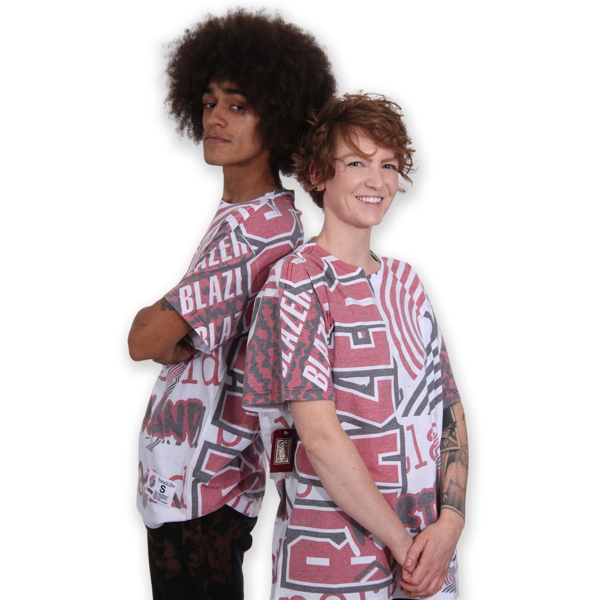 Portland Blazers Mitchell & Ness Jumbotron Sublimated T-Shirt