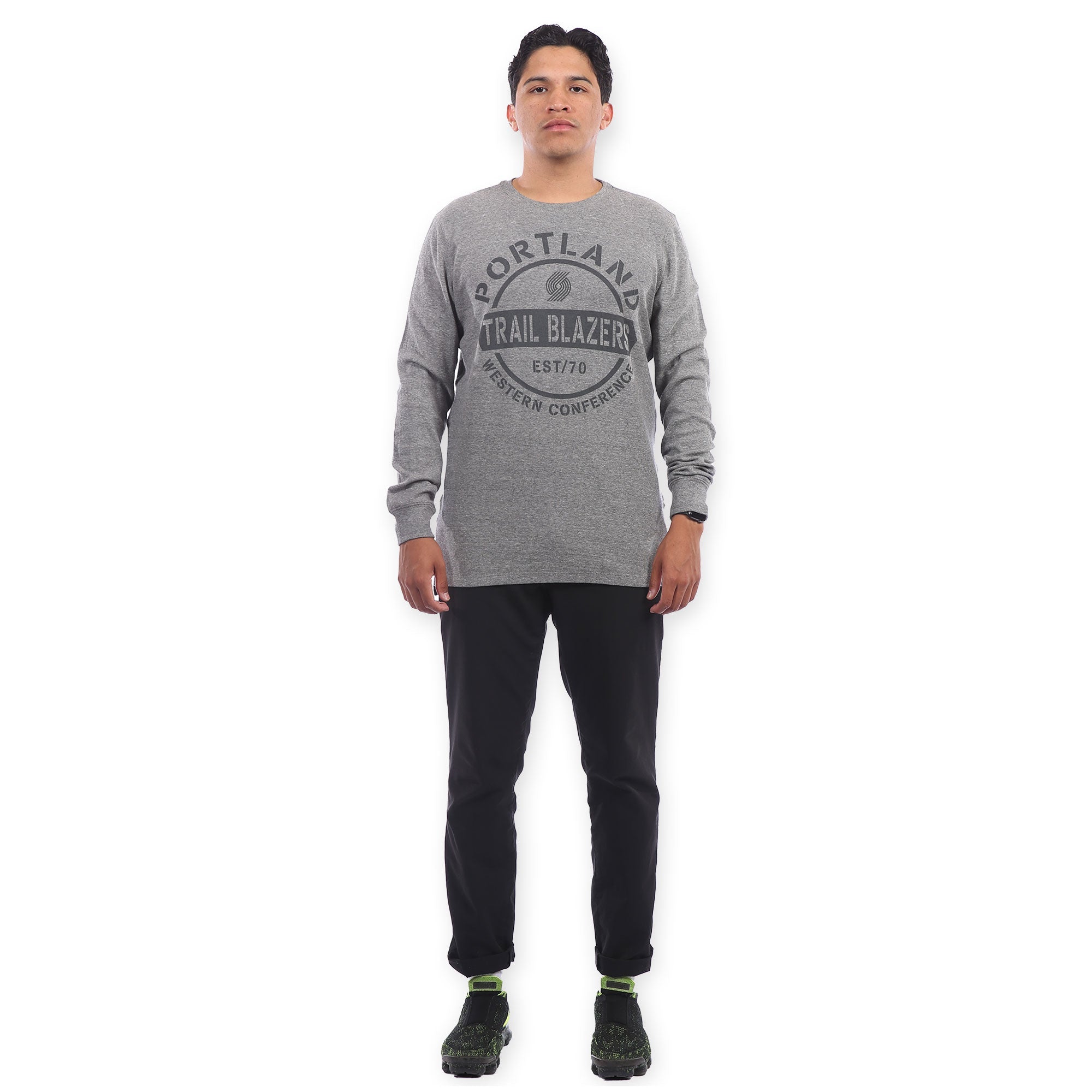 Portland Trail Blazers Bradley Thermal Long Sleeve T-Shirt