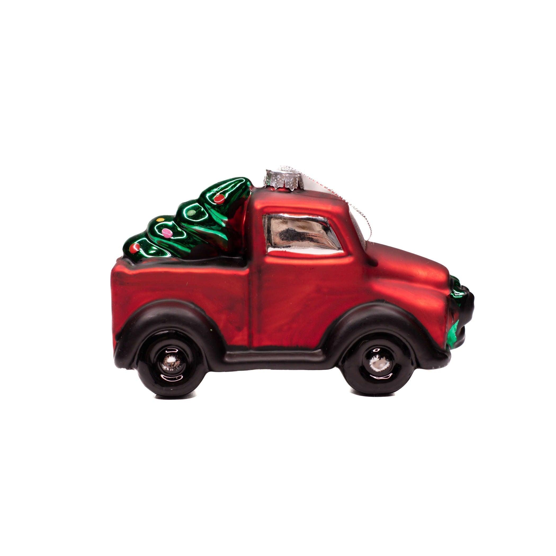 Portland Trail Blazers Glass Truck Ornament