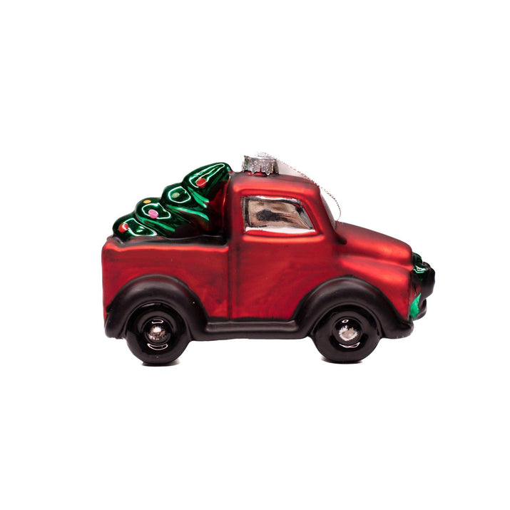 Portland Trail Blazers Glass Truck Ornament