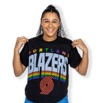 Portland Trail Blazers Junk Food Team Rainbow Blazers Tee