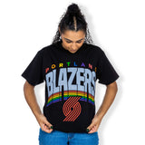 Portland Trail Blazers Junk Food Team Rainbow Blazers Tee