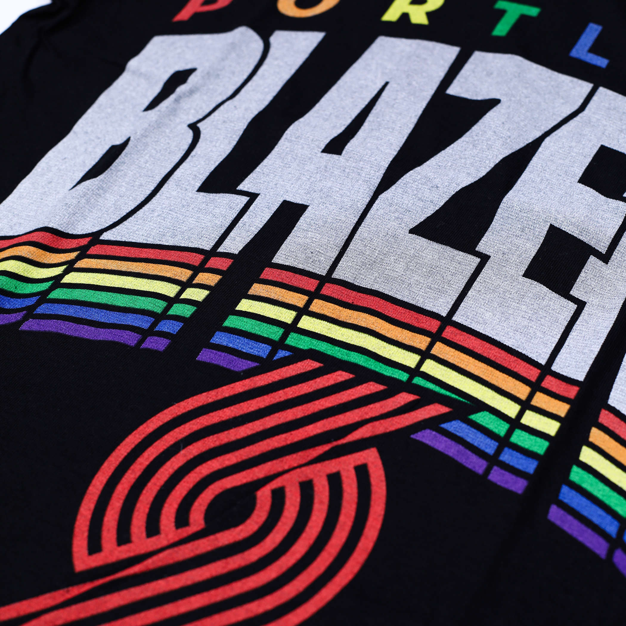 Portland Trail Blazers Junk Food Team Rainbow Blazers Tee
