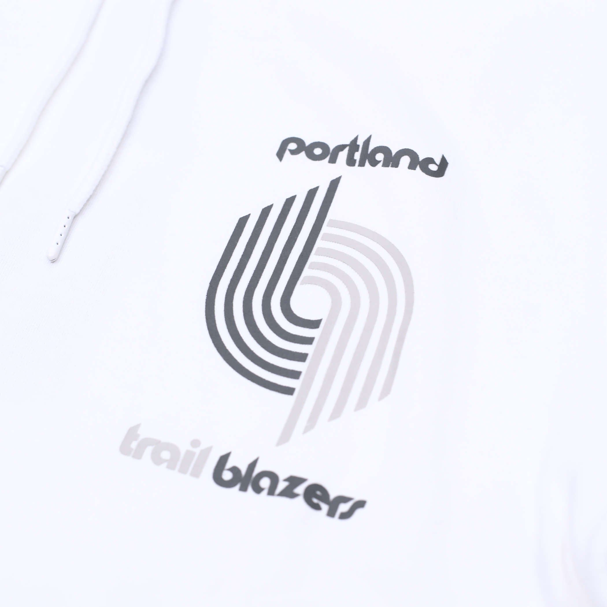 Portland Trail Blazers Mitchell & Ness Tonal Retro Cream Hoodie