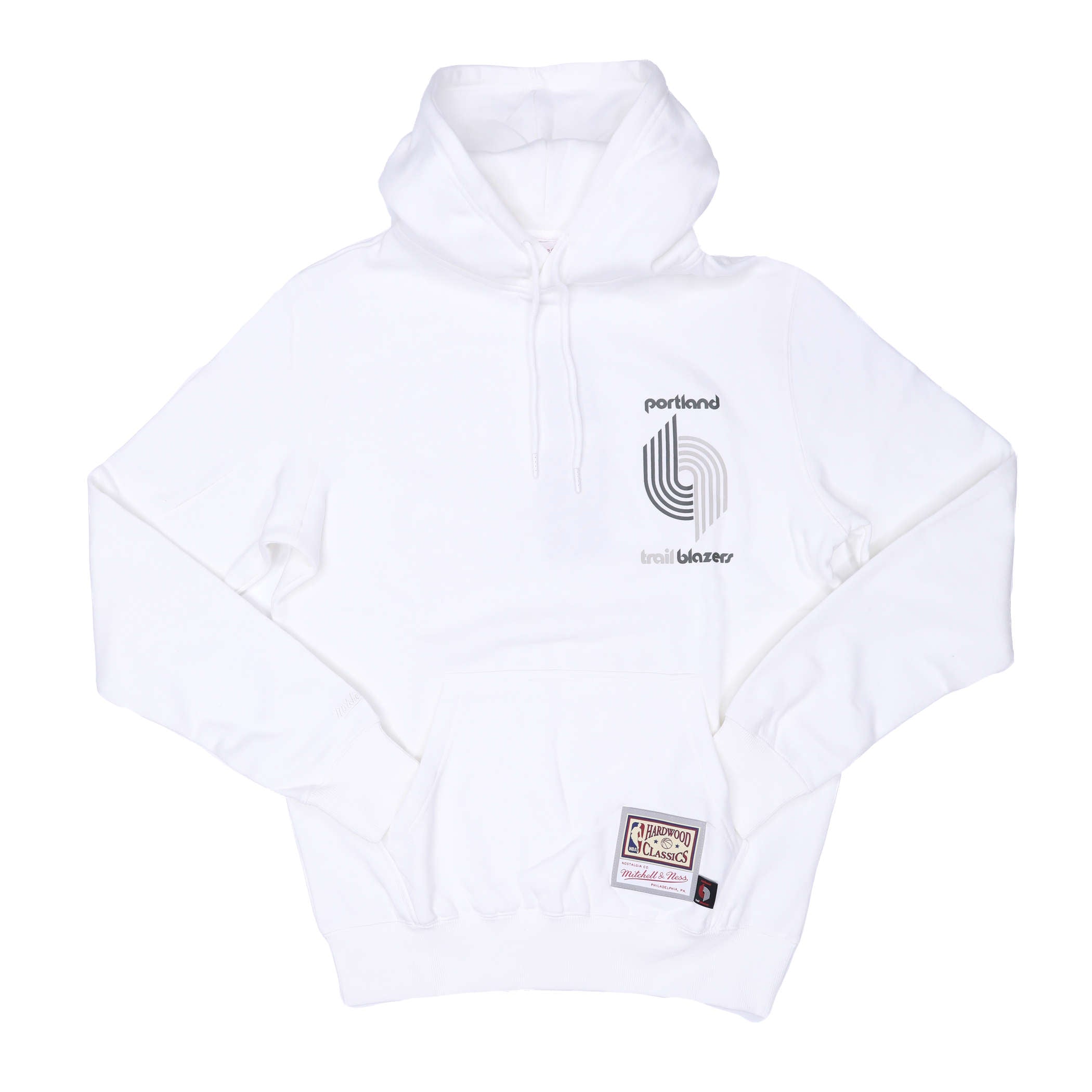 Portland Trail Blazers Mitchell & Ness Tonal Retro Cream Hoodie