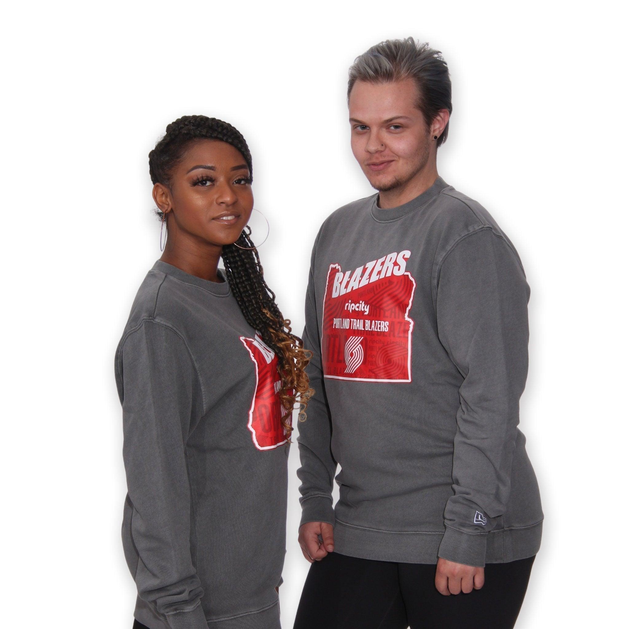 Portland Trail Blazers New Era State Gray Crew