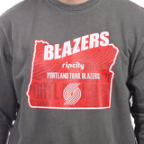 Portland Trail Blazers New Era State Gray Crew