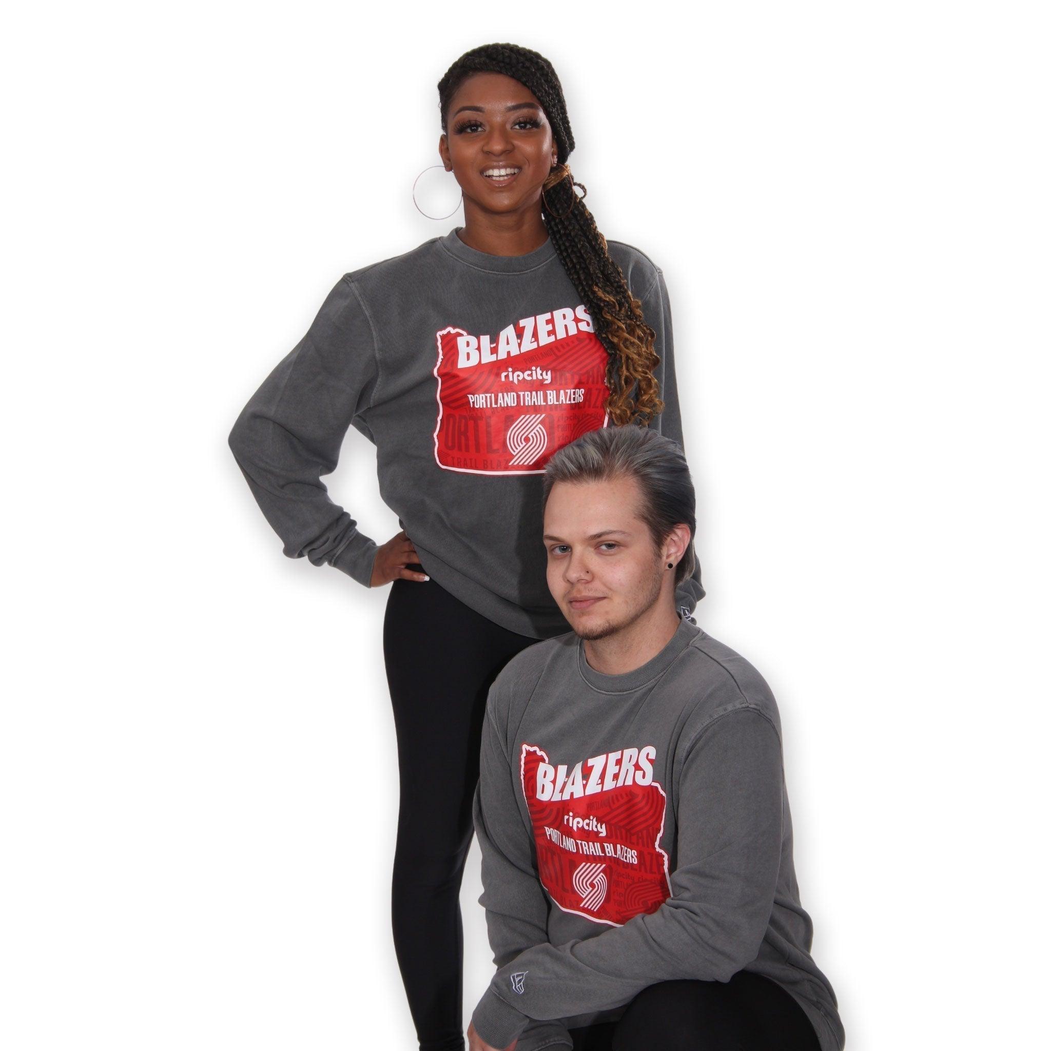 Portland Trail Blazers New Era State Gray Crew