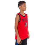 Portland Trail Blazers Striker Youth Red Tank Top