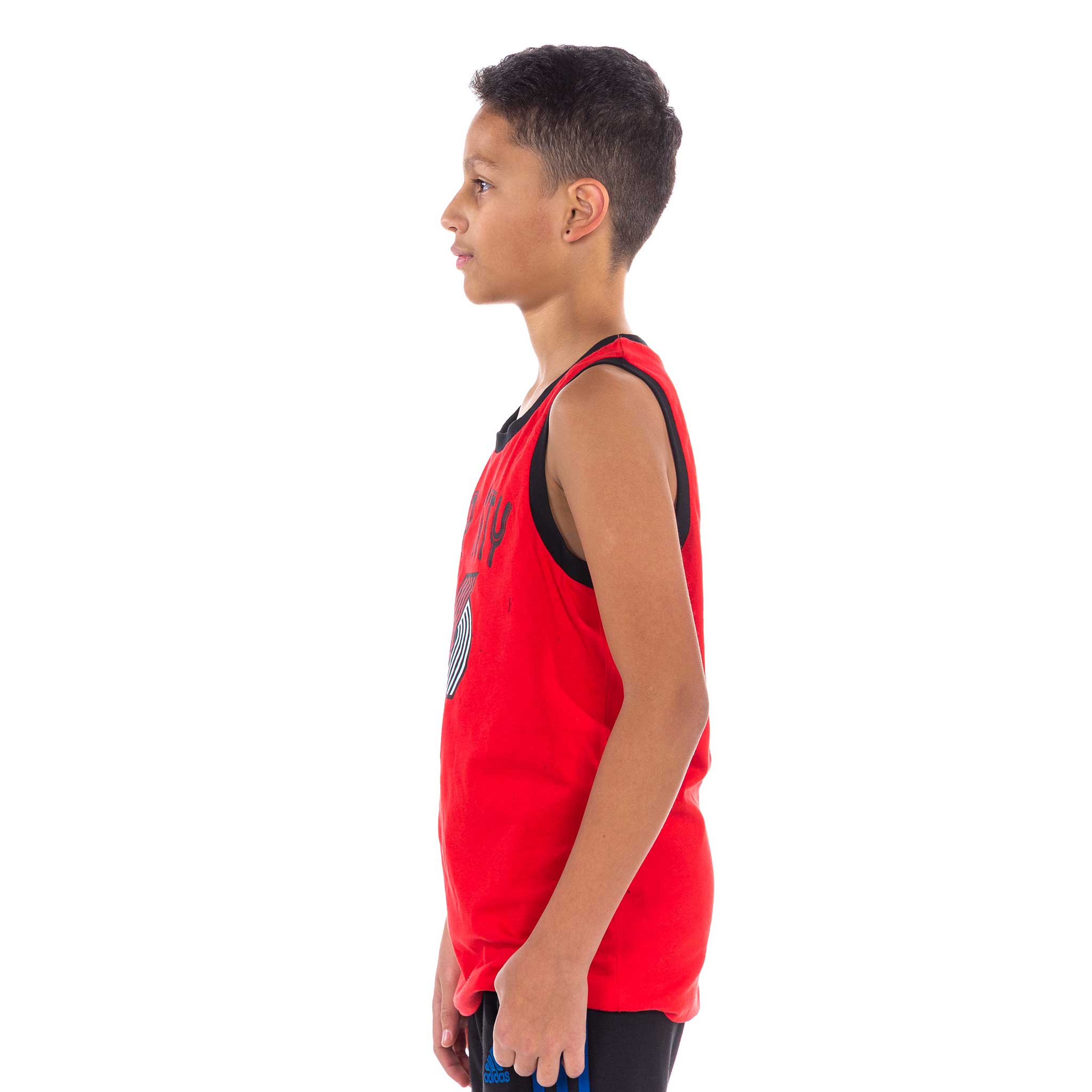 Portland Trail Blazers Striker Youth Red Tank Top
