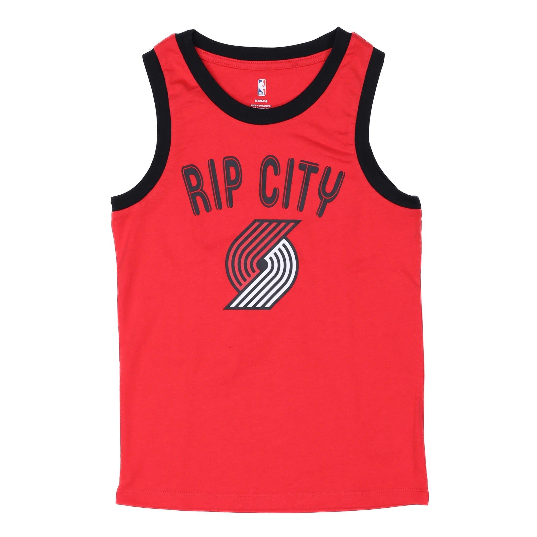 Portland Trail Blazers Striker Youth Red Tank Top