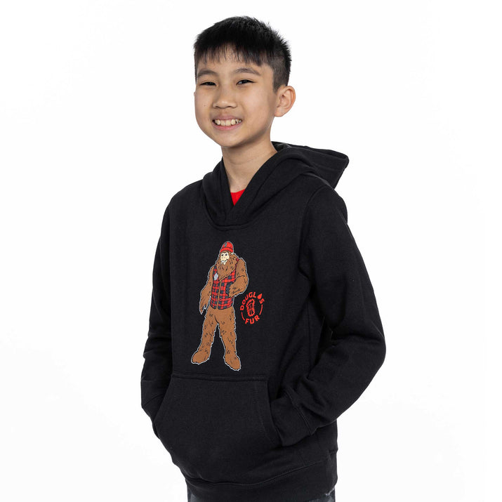 Portland Trail Blazers Youth Douglas Fur Mascot Black Hoodie