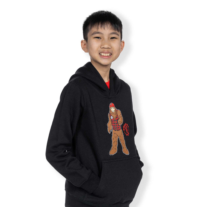 Portland Trail Blazers Youth Douglas Fur Mascot Black Hoodie