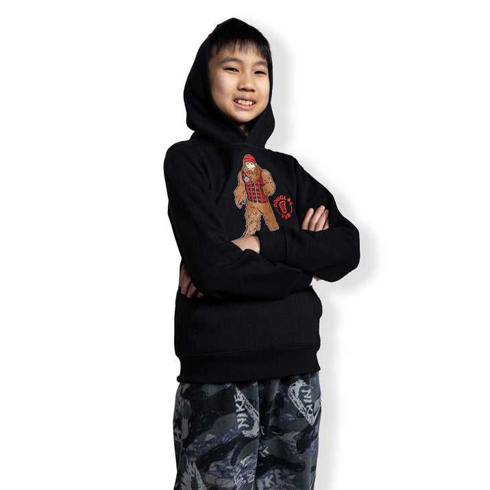 Portland Trail Blazers Youth Douglas Fur Mascot Black Hoodie