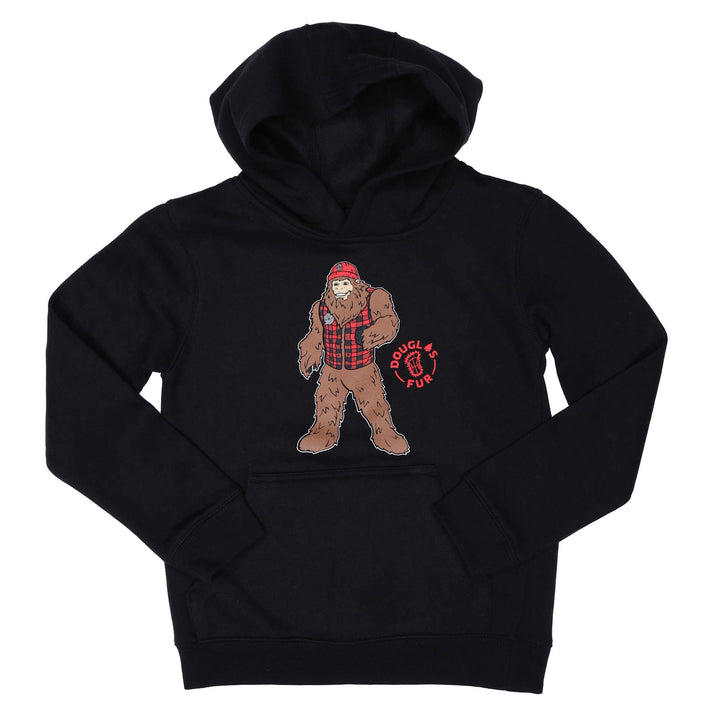 Portland Trail Blazers Youth Douglas Fur Mascot Black Hoodie