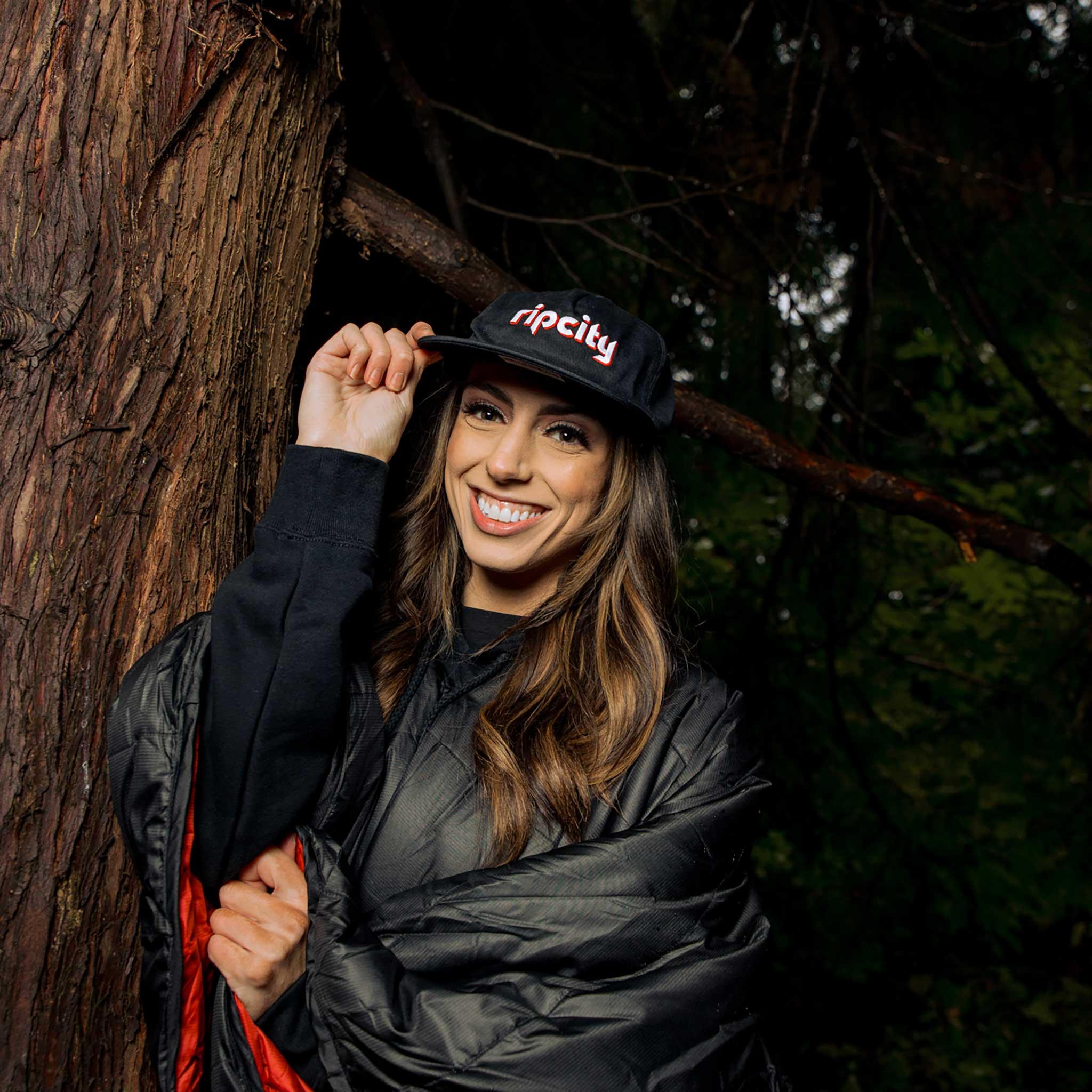 Portland Trail Blazers x Poler ripcity Black Camco Snapback Hat