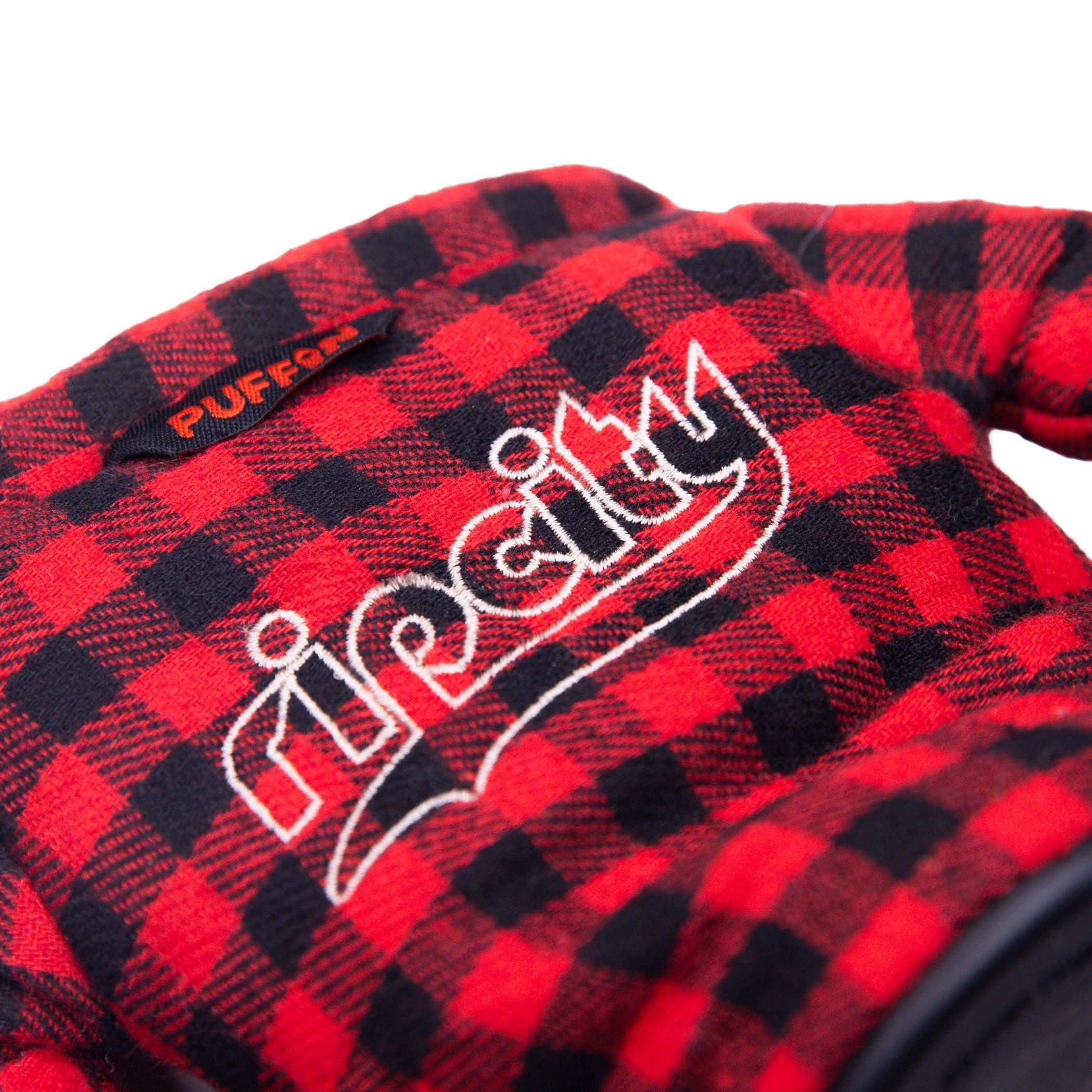 Puffin Lumberjack Plaid Shirt Drinkwear Coozie