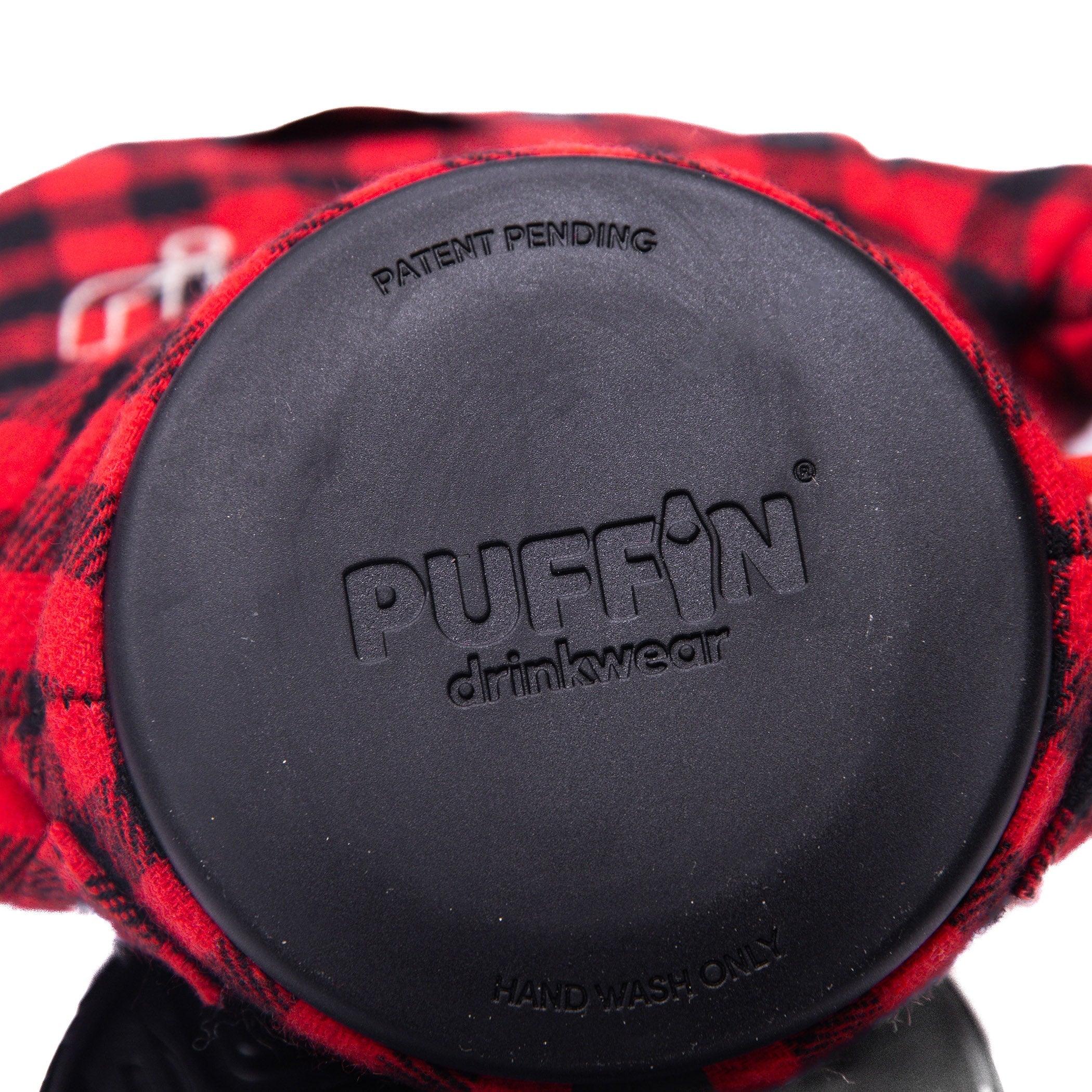 Puffin Lumberjack Plaid Shirt Drinkwear Coozie