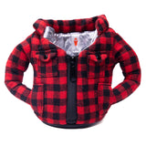Puffin Lumberjack Plaid Shirt Drinkwear Coozie