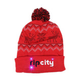 Reindeer Light Up Knit Beanie