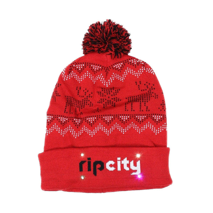 Reindeer Light Up Knit Beanie