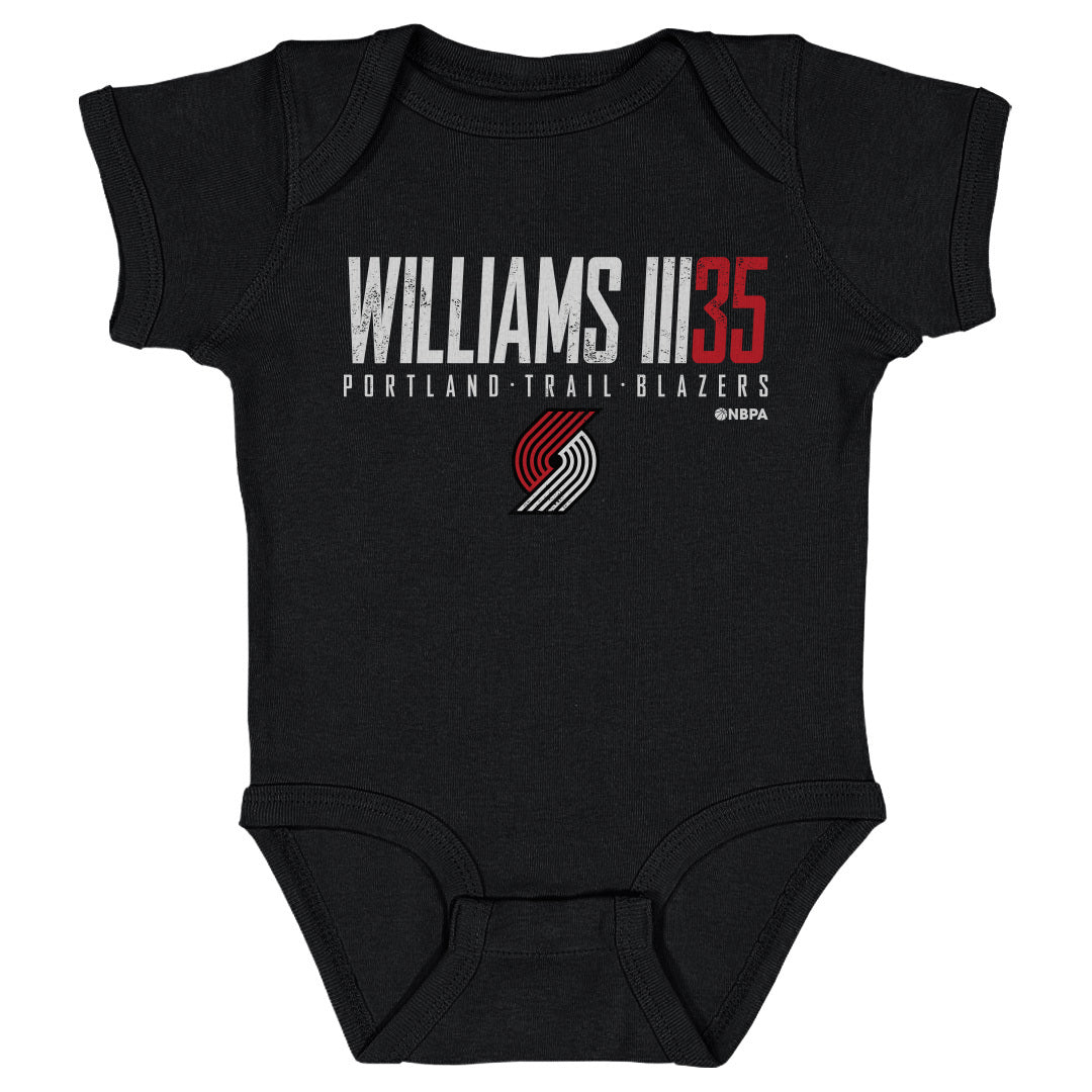 Robert Williams III Portland Trail Blazers Elite Baby Creeper Kids Baby Onesie Black
