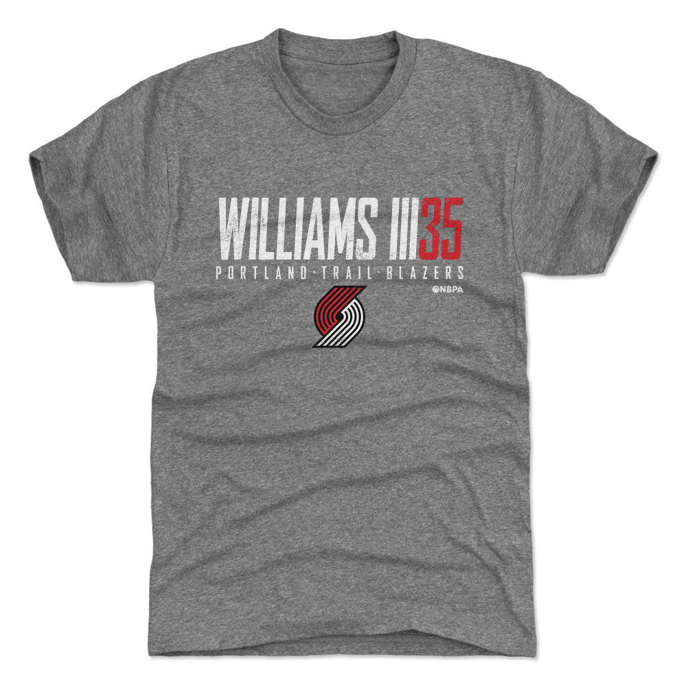 Robert Williams III Portland Trail Blazers Elite T-Shirt Men's Premium T-Shirt Tri Gray