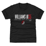 Robert Williams III Portland Trail Blazers Elite Youth T-Shirt Kids T-Shirt Tri Black