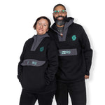 Ruckus Anorak Pullover Black Hoodie