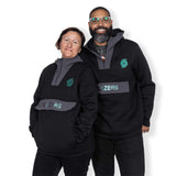 Ruckus Anorak Pullover Black Hoodie