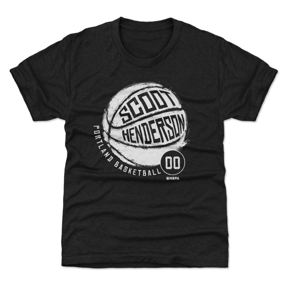 Scoot Henderson Portland Basketball Youth T-Shirt Kids T-Shirt Tri Black YS