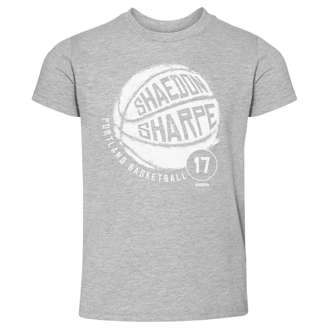Shaedon Sharpe Portland Basketball Toddler T-Shirt Kids Toddler T-Shirt Heather Gray
