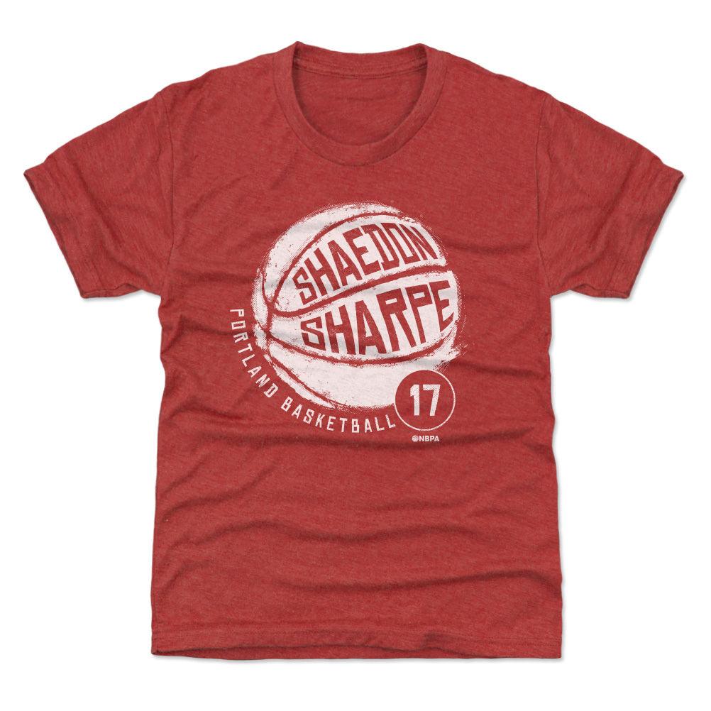 Shaedon Sharpe Portland Basketball Youth T-Shirt Kids T-Shirt Tri Red