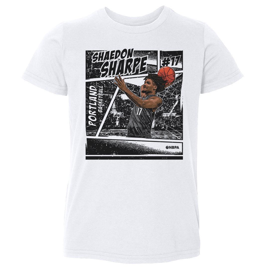 Shaedon Sharpe Portland Comic Toddler T-Shirt White Kids Toddler T-Shirt