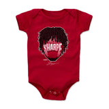 Shaedon Sharpe Portland Player Silhouette Infant One Piece Kids Baby Onesie Red