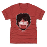 Shaedon Sharpe Portland Player Silhouette Youth T-Shirt Kids T-Shirt Tri Red