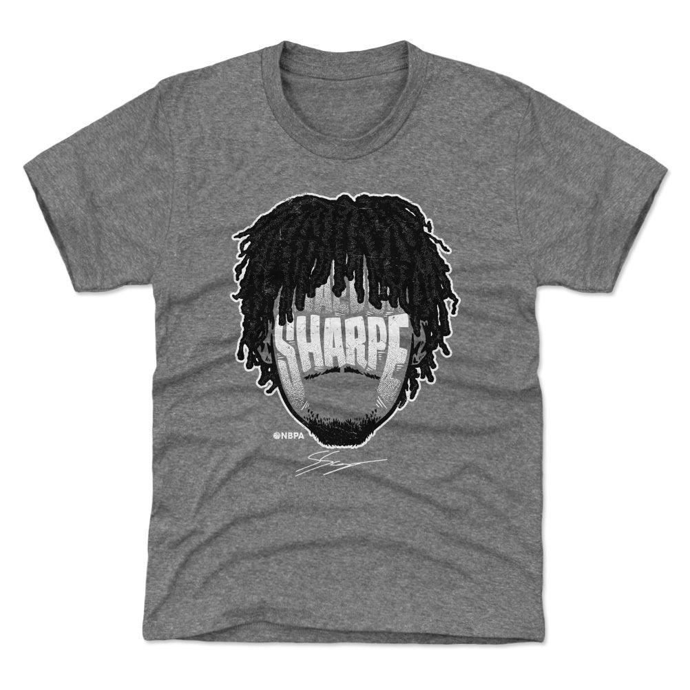 Shaedon Sharpe Portland Player Silhouette Youth T-Shirt Kids T-Shirt Tri Gray